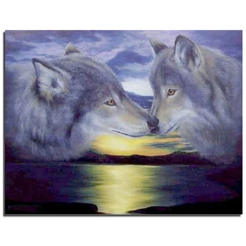 3D DIY Алмазная картина волка ремесла прямые продажи хлопок Рукоделие Набор 3d