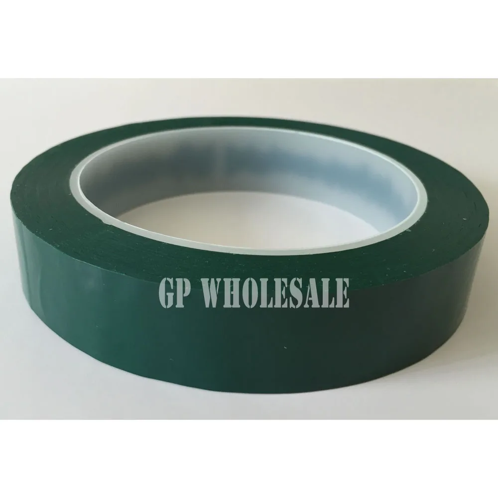 

75mm*66Meters length Single Sided Adhered Isolated Mylar Tape for transformers, Packing, Green