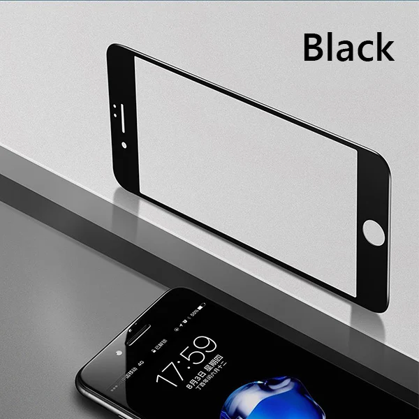 Черный Benks полностью изогнутая 3D пленка из закаленного стекла для iphone X XS ультратонкая 0,23 мм Защитная пленка для экрана для iphone 8 Plus - Цвет: Черный