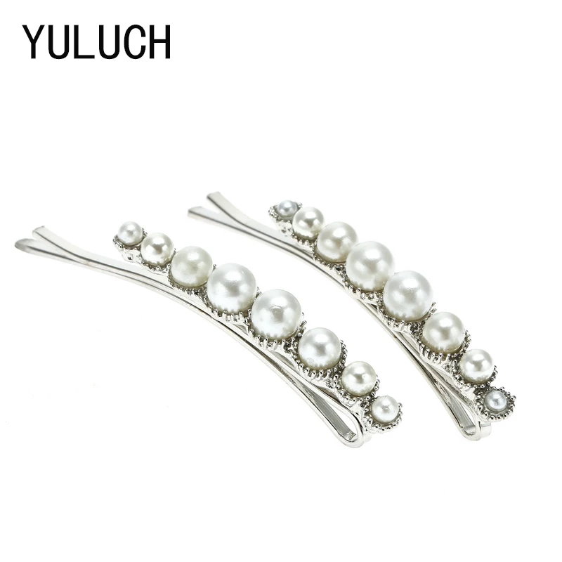 YULUCH 2018 зимняя женская классическая заколка для волос с жемчугом повязка на