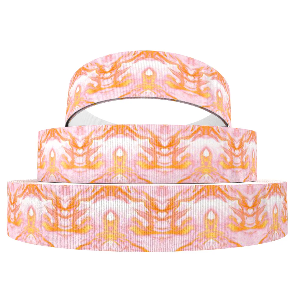 1076523006 David accessories " 25 мм градиентная расцветка; Высота в полоску с горошком; в виде рыбьей чешуи; корсажная лента 50 ярдов, материалы для ручных поделок, 50Yc5579 - Цвет: 1076523006