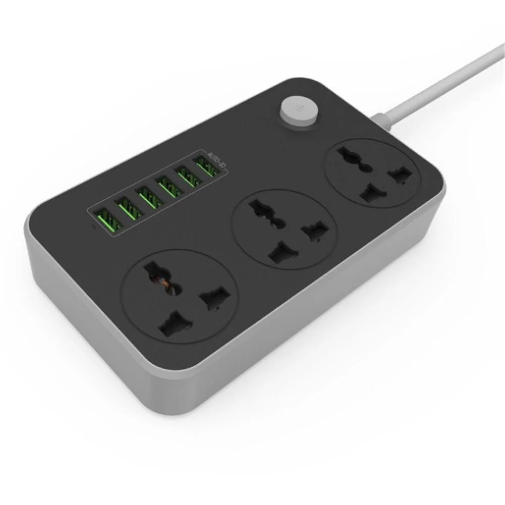 Удлинитель с usb-портами бытовой США, Великобритании, ЕС разъем, полосы питания, розетка 10A Smart, универсальное зарядное устройство для защиты от перенапряжения