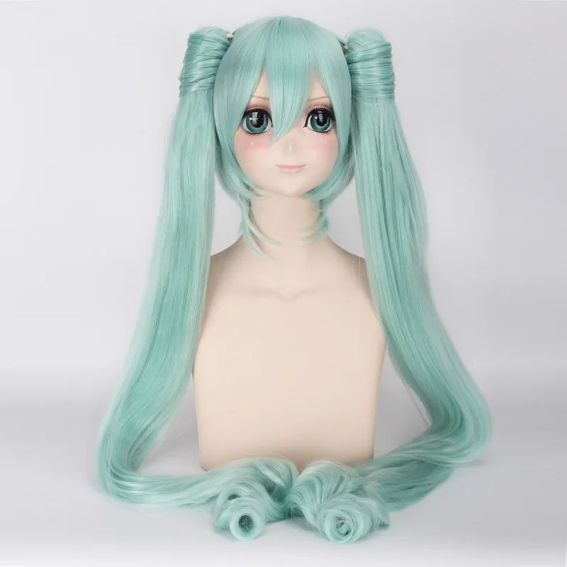 Hatsune парик Мику Горячая Аниме игра музыка длинные прямые кудрявые для косплея