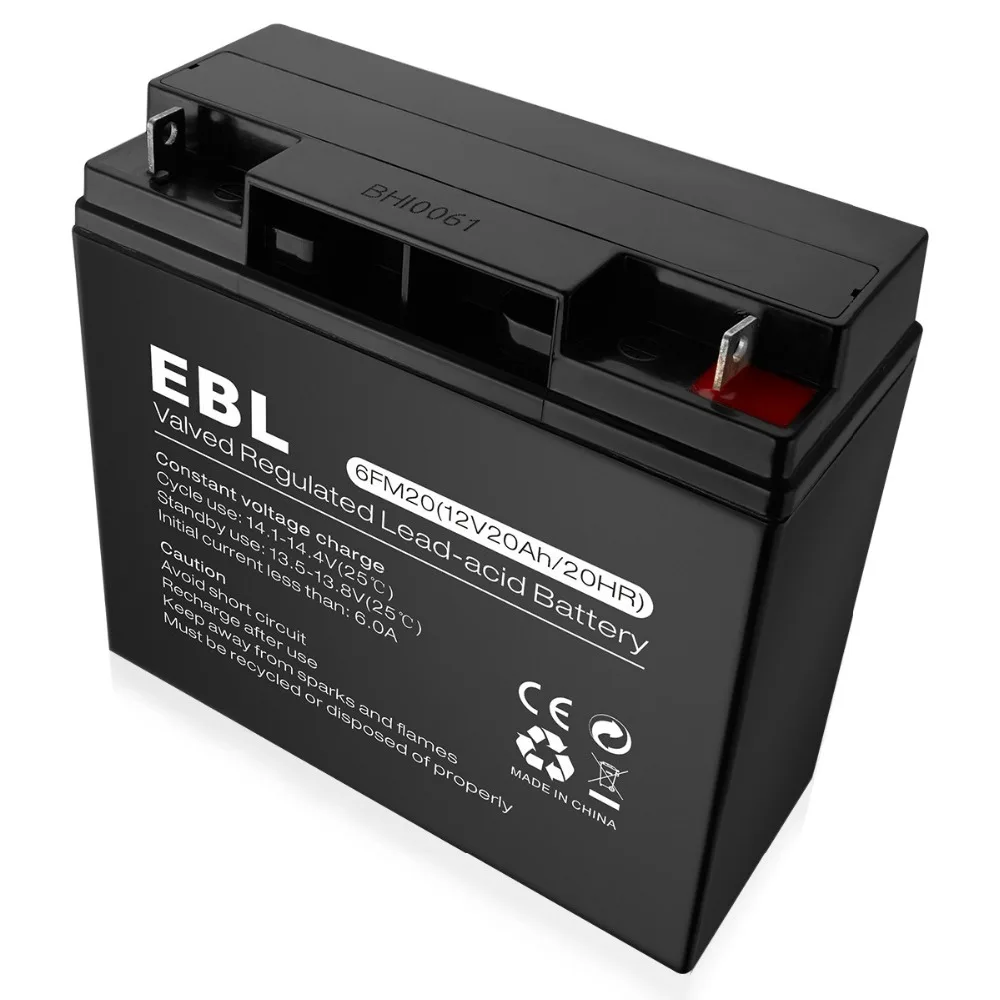 EBL 6MF20 12V 20Ah AGM 20Amp аккумуляторная герметичная свинцово кислотная