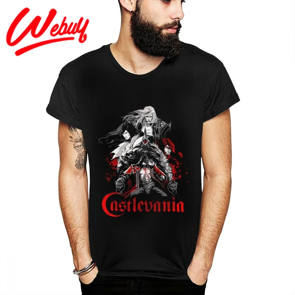 

Retro All Hero On Castlevania Lord Of Shadow Custom T-shirt For Male High-Q Natural Cotton T Shirt US Size S-6XL