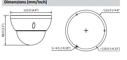 Оригинальная Dahua 5MP HDCVI камера IR купольная HAC-HDBW1500R-Z 2 7-12 мм Моторизованный объектив