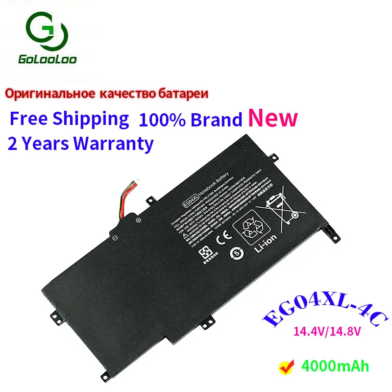 4000 мАч 14,8 v Аккумулятор для ноутбука Hp EG04XL HSTNN-IB3T Envy 6-1000sg 1001tx 1016TX 1003TU 1015TX 1005TXx 1002TU 1090SE