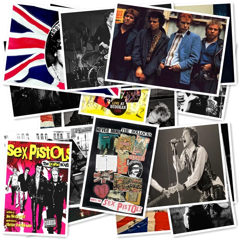 D1-17# Sex Pistols Классическая серия наклеек 20/шт ПВХ Коллекция ноутбуков подарок домашний декор холодильник Стайлинг смешанные наклейки s