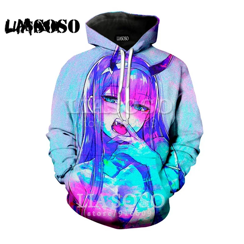 5 3D принт для женщин мужчин аниме, Мужская Harajuku Толстовка DARLING в FRANXX Zero два толстовки уличная Модная рубашка E779 - Цвет: 5