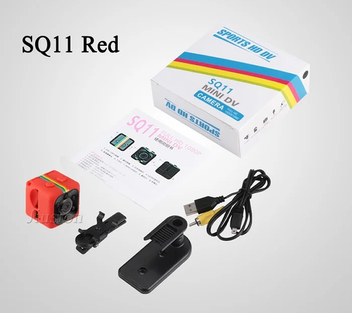 SQ11 SQ12 SQ13 SQ23 HD мини камера Micro Cam Espia Oculta Wifi беспроводной маленький IP цифровой видеорегистратор на велосипед Cachee Hide Video Tiny - Цвет: SQ11 Red