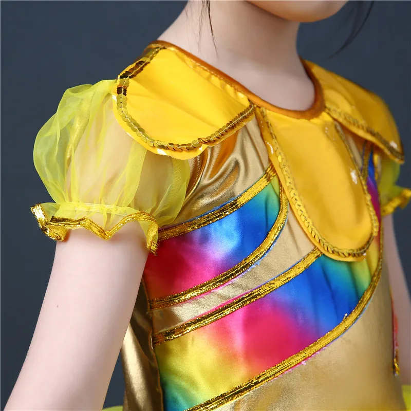 Комплект из 3 предметов китайские детские жёлтый Подсолнух одежда для