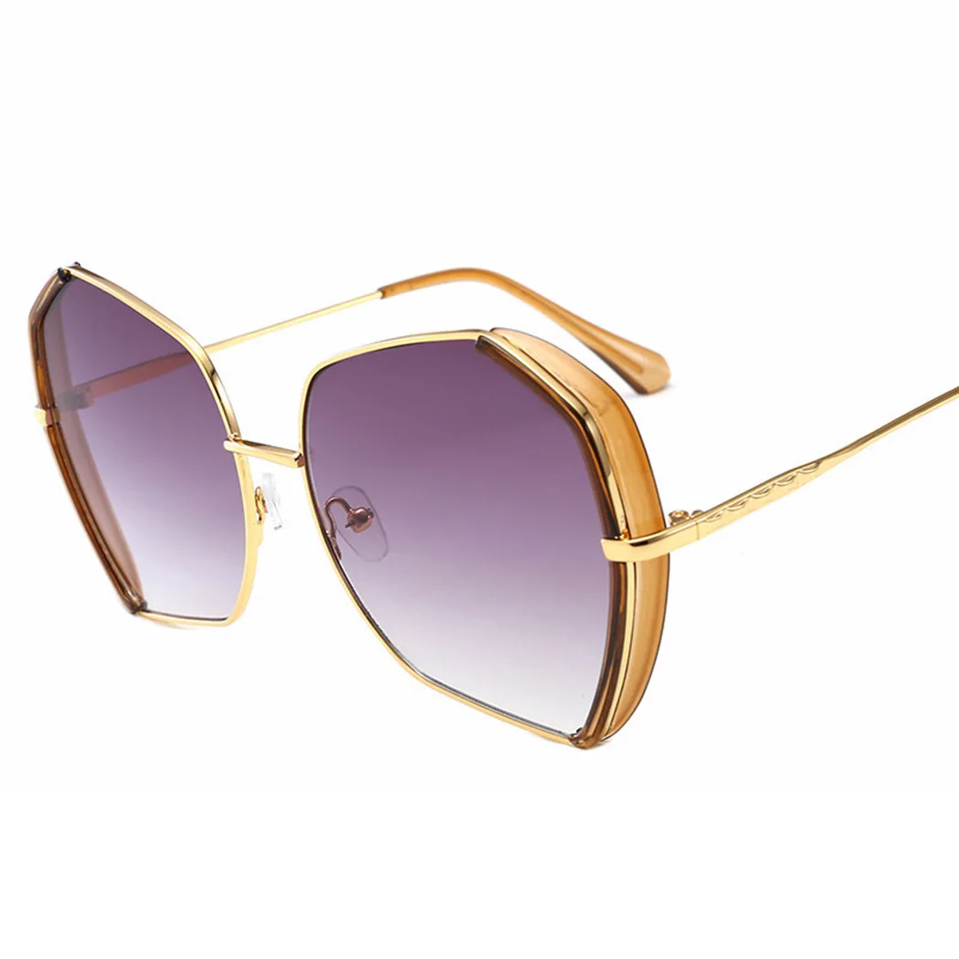 Luxury Polygonal Large Frame Sunglasses Women/Men Designer Travel Sun Glasses For Women Classic Retro Outdoor Eyewear W5 | Аксессуары