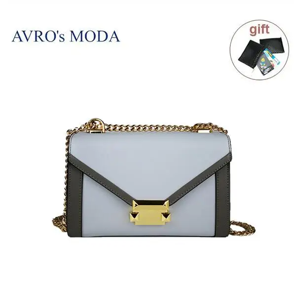 blue AVRO's MODA сумка женская натуральная кожа сумки женские через плечо маленькие сумки дизайнерские маленькая сумочка женская - Цвет: blue