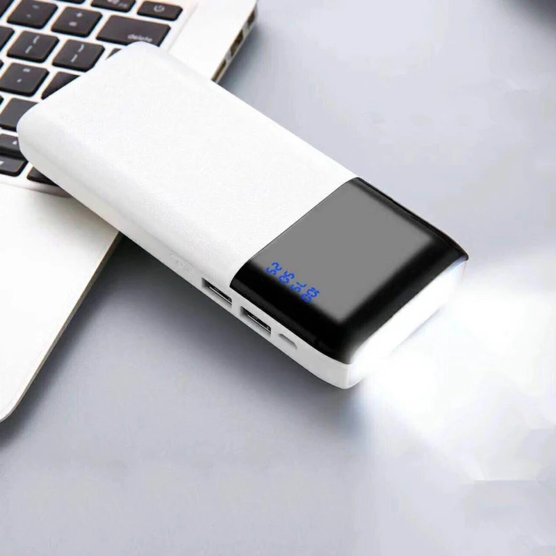 Внешний аккумулятор 12000 мАч Универсальный ультра тонкий светодиодный