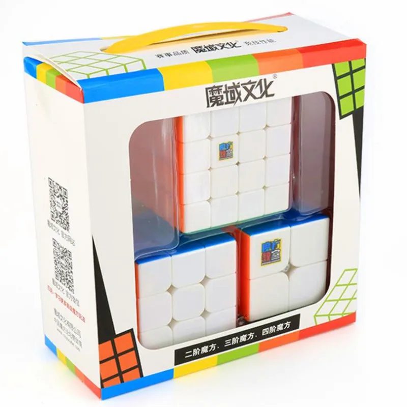 2x2x2 3x3x3 4x4x4 Cube 3 pieces Set Magic Cube Gift MF2 MF3 MF4 Cube Toys Magic Cube Box Set Professional Gift for children