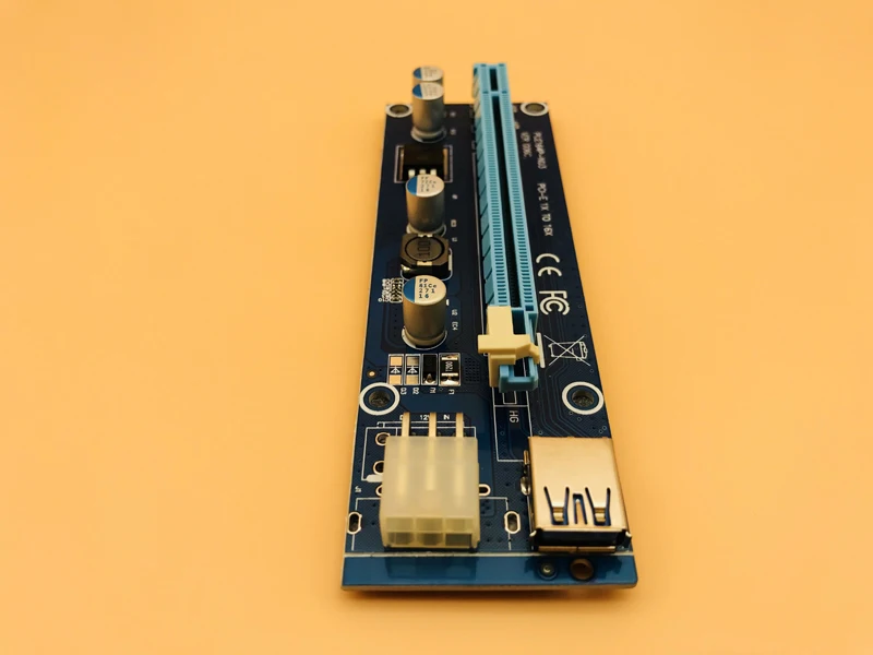 Плата расширения VER 006C PCI E Express 1X до 16X кабель USB 3 0 SATA питания 6 контактов 60 см 50
