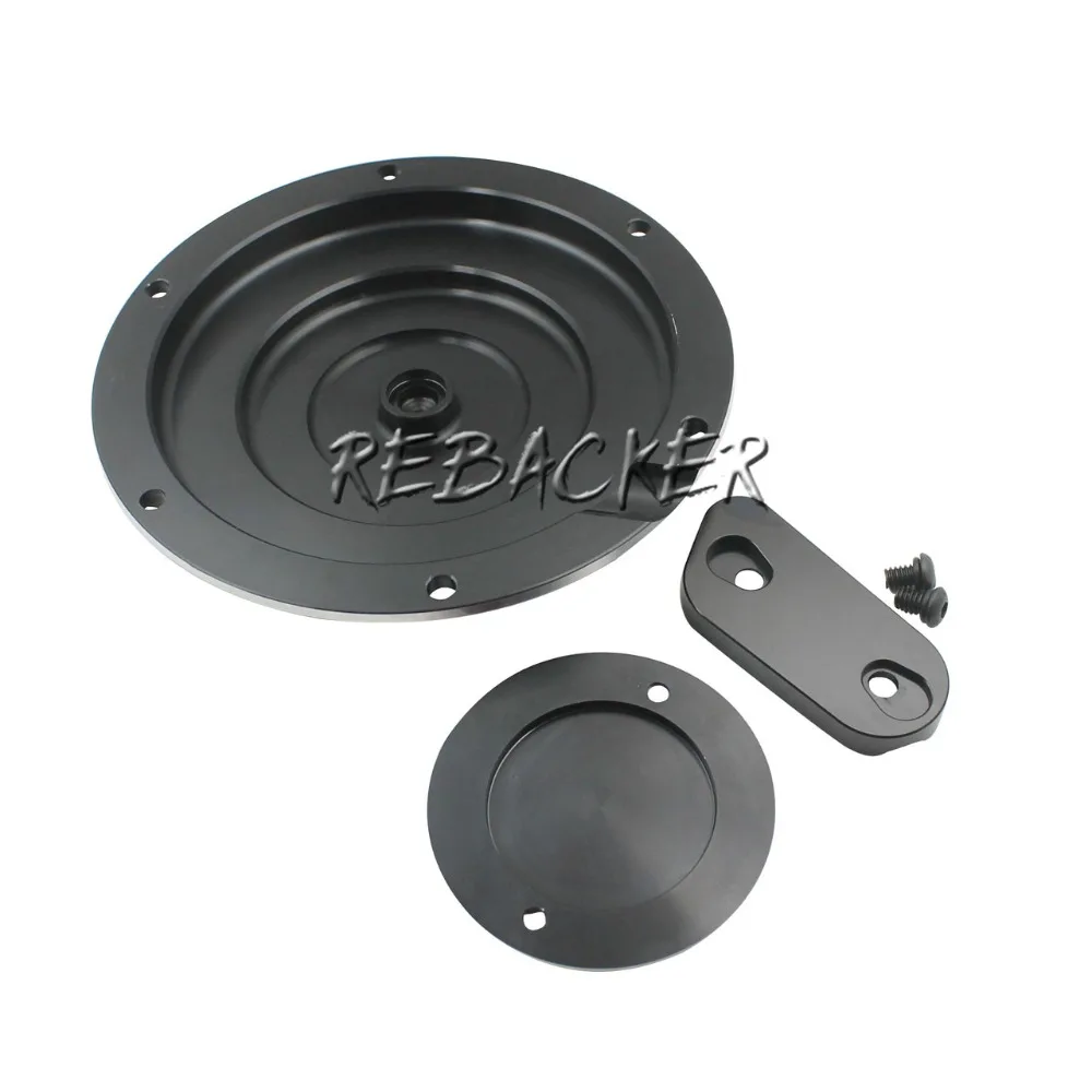 Чехол Дерби для таймера крышка проверки мотоцикла CNC алюминиевая черная и белая