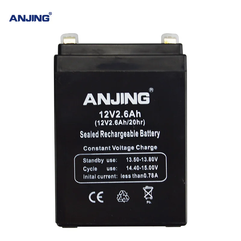 12V 2.6AH Батарея 12V2. 6AH для резервного копирования Мощность светодиодный аварийный светильник детский игрушечный автомобиль свинцово-кислотный аккумулятор замена обслуживания