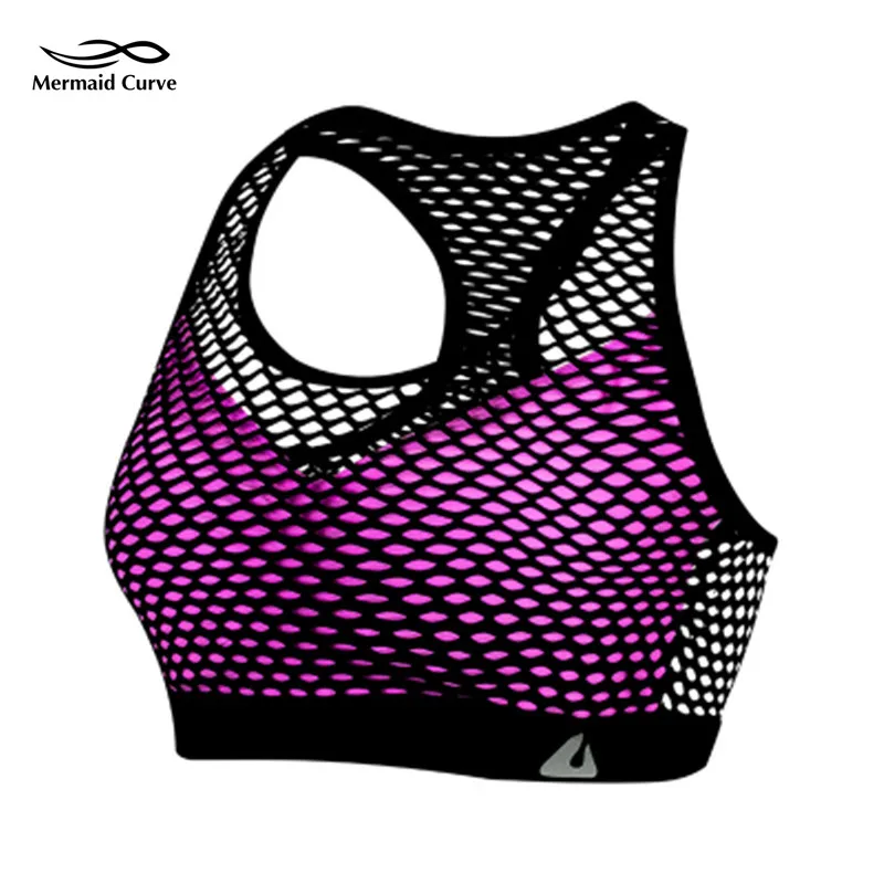 Женский спортивный бюстгальтер с чашками пуш ап и подкладкой|underwear bra sport|woman gymmesh