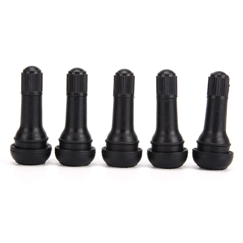 4pc Auto TR412 Tire Valve Stems Short Black Rubber Tyre Tubeless Snap-in Vavle Wheels Tires Parts | Автомобили и мотоциклы