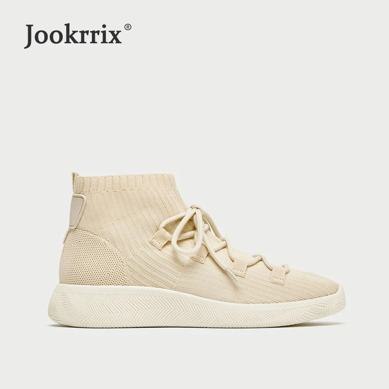 Jookrrix Осенняя обувь Для женщин модные брендовые женские кроссовки с высоким