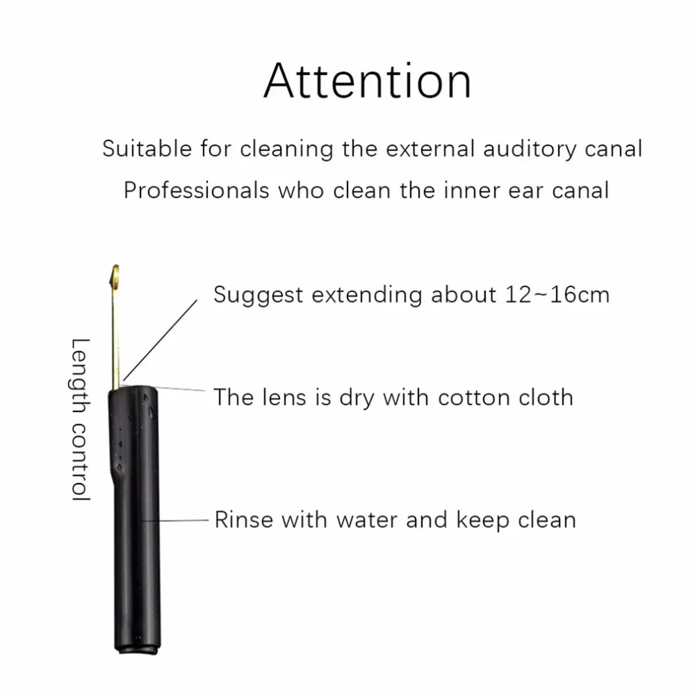 Профессиональный Многофункциональный USB эндоскоп для очистки ушей визуальная