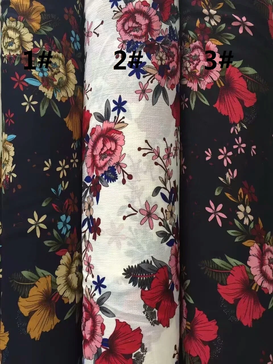 145 см в ширину искусственный цветочный узор для летней женской одежды и