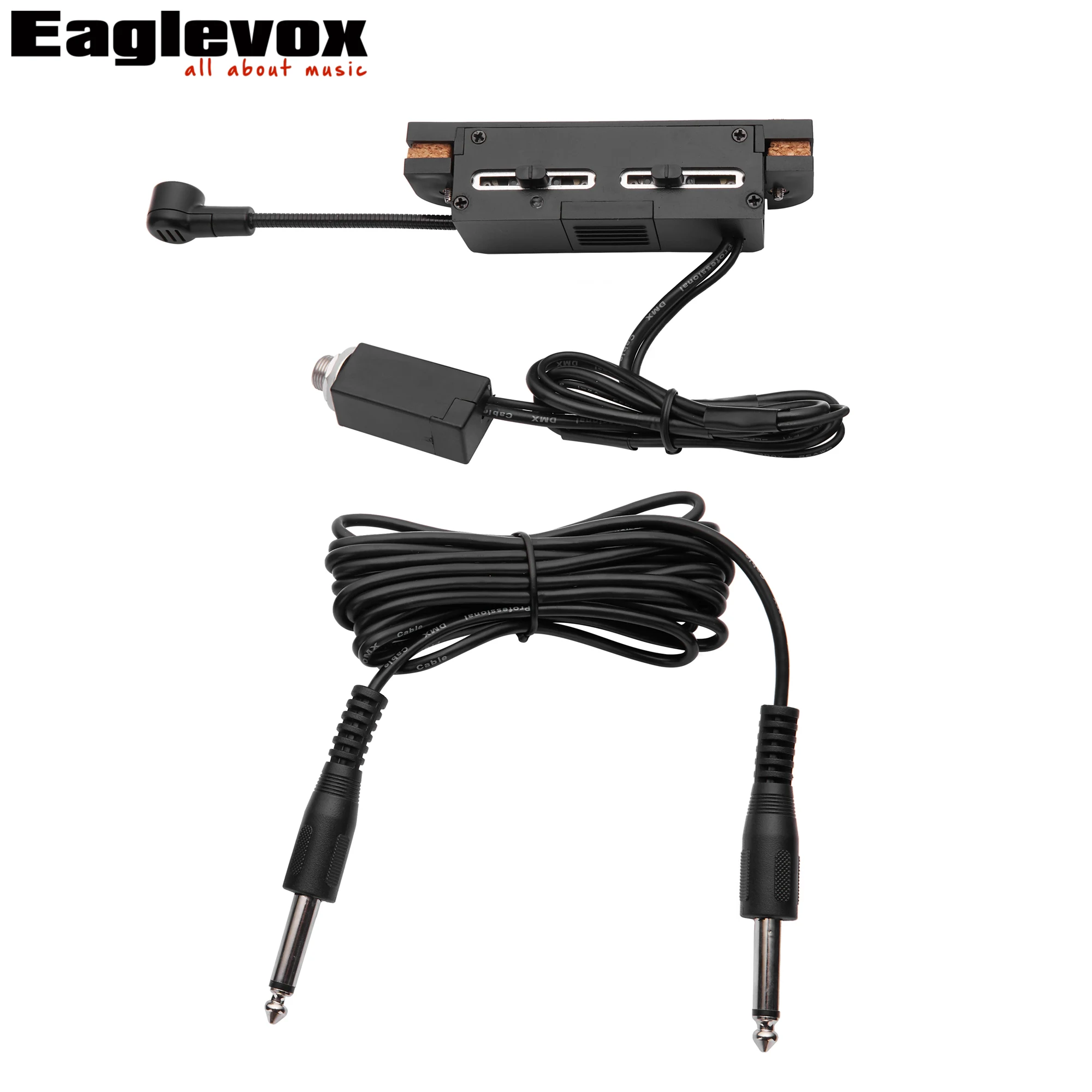Active Guitar Pickup Low Noisy with Microphone for 38&quot-41&quot Acoustic and Classical Offer Powerful Consistent Tone | Спорт и