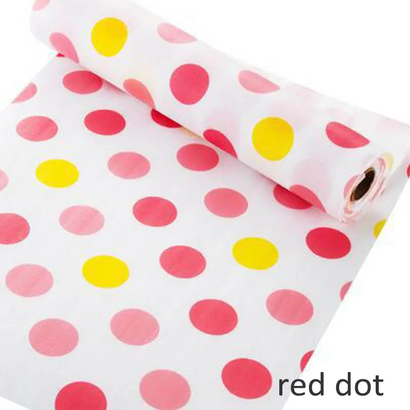 red dot 1 рулон можно отрезать подставки для шкафчиков бумага анти-масло бумажная коробка домашний гардероб коврик в шкафчик Кухонные гаджеты - Цвет: red dot