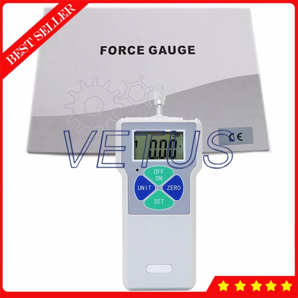 

Digital Push Pull Force Gauge with 300N 30kg 65Lb Built-in Sensor Economical Portable Dynamometer Meter Testing Machine