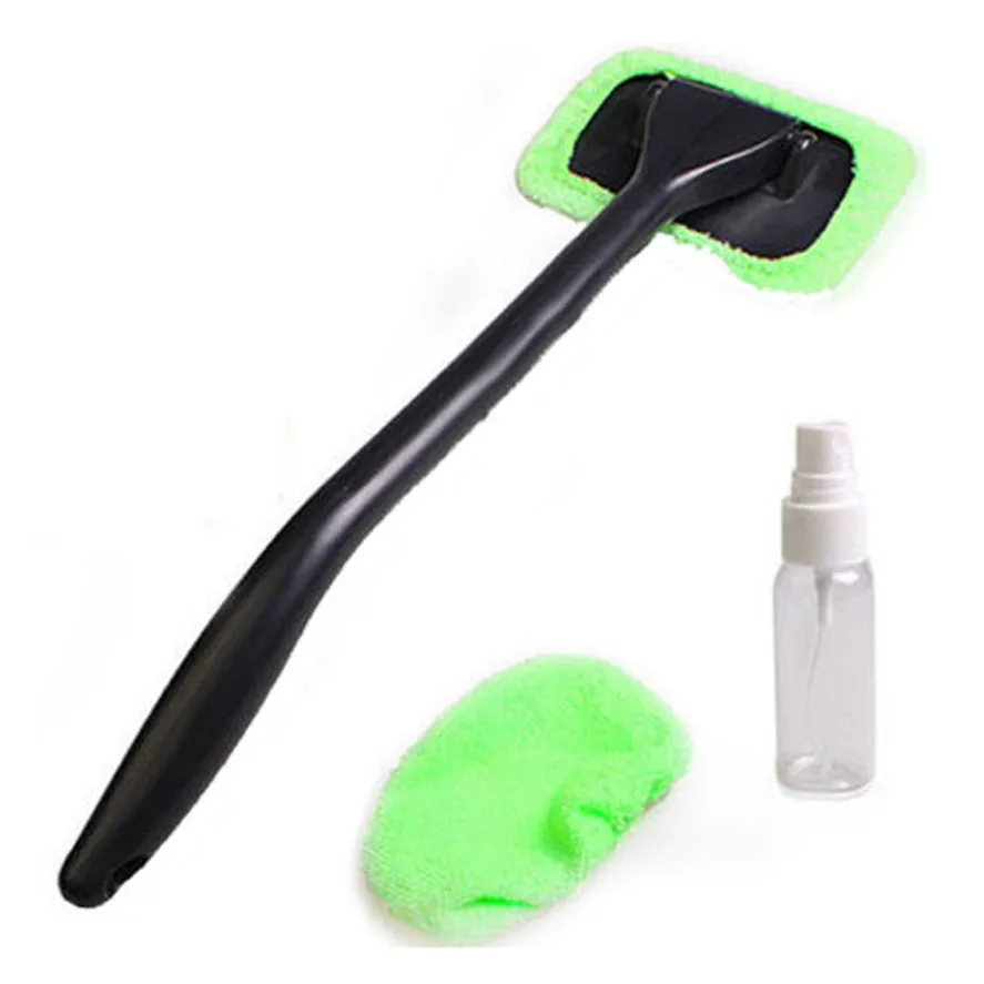 1Set auto care Microfiber Windshield Clean Car Auto Wiper Cleaner Glass Window Tool Brush Kit+1PC Water Sprayer Duster | Автомобили и
