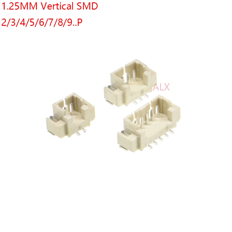 Вертикальный SMD SMT разъем JST1.25 штырьковый 1 25 мм 2P/3P/4P/5P/6P/7P/8P/9P/10P/11 50 шт. P/12P для