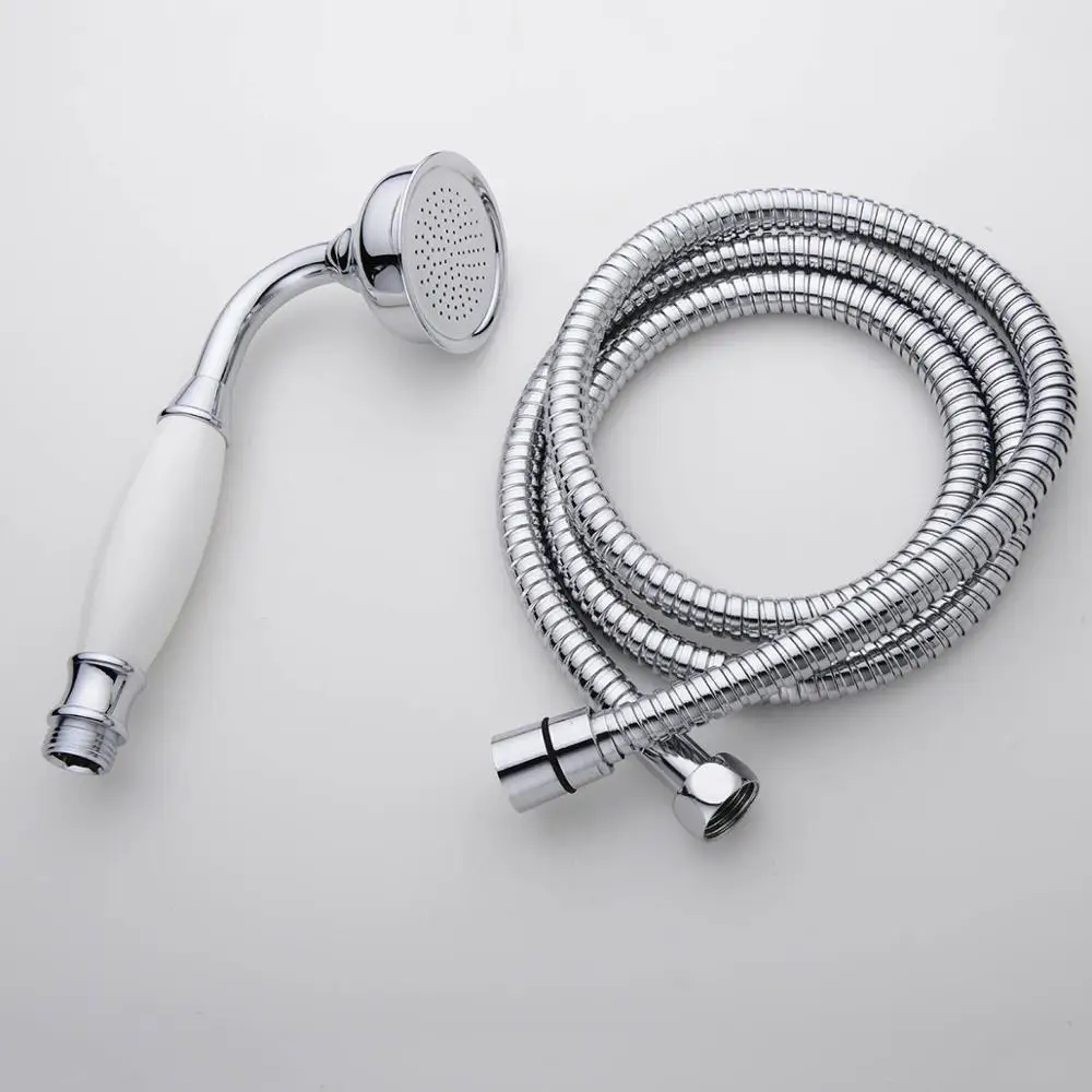 Новая ручная душевая лейка с керамической ручкой и шлангом 1 5 м 03 029|handheld shower