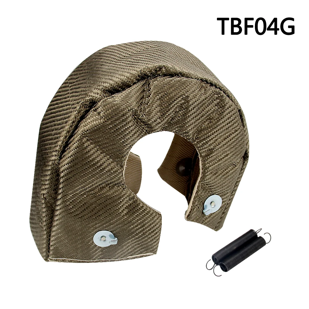 TBF04G WLR- Полный титановый Турбо тепловой щит одеяло T4 турбо одеяло подходит: t4, gt40, gt42, gt55, t6, t66 турбо зарядное устройство WLR1304-2T/гр - Цвет: TBF04G