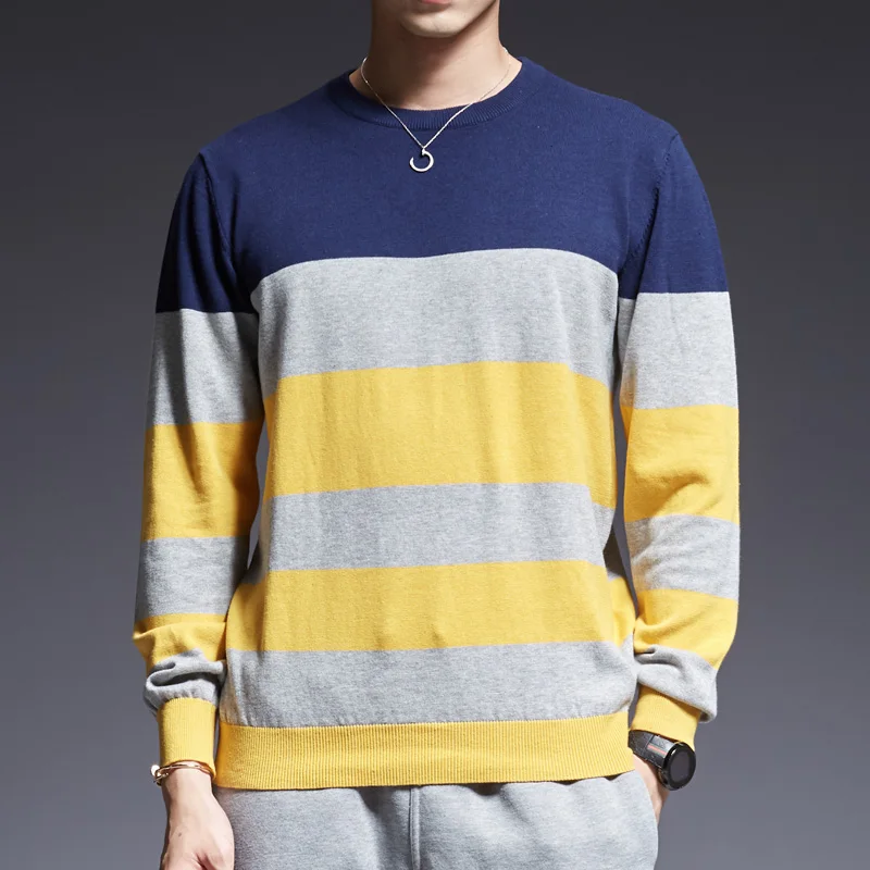 Новинка 2018 Мужской пуловер свитера Осень-зима чистый хлопок свитер пуловеры