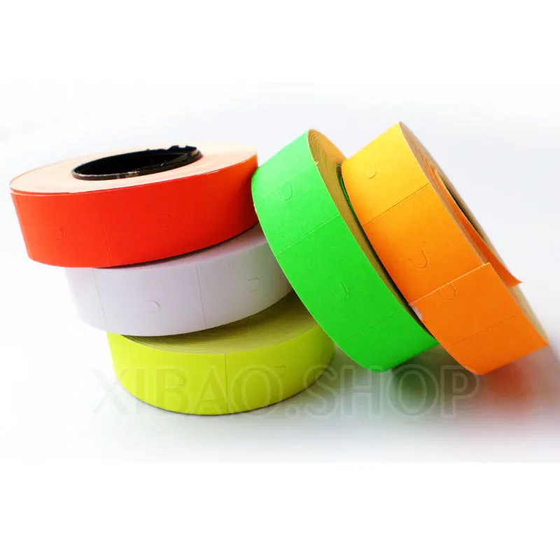 10 рулонов цена ярлык для бумаги ярлыки супермаркетов новые смешанные цвета