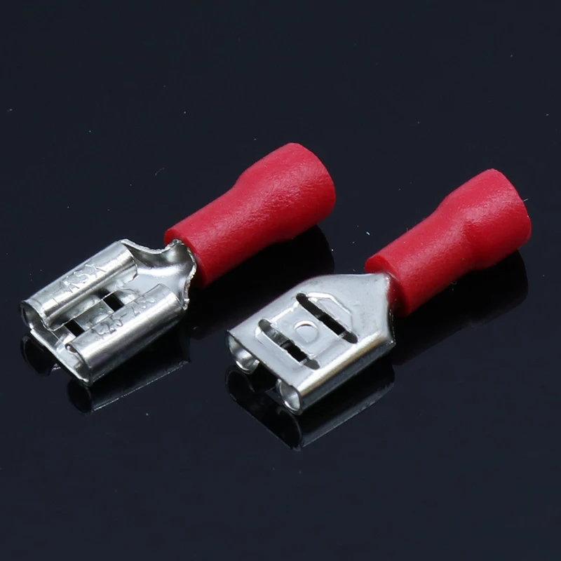FDD1.25 250 изоляционные женские изолированные электрические обжимные Клеммные