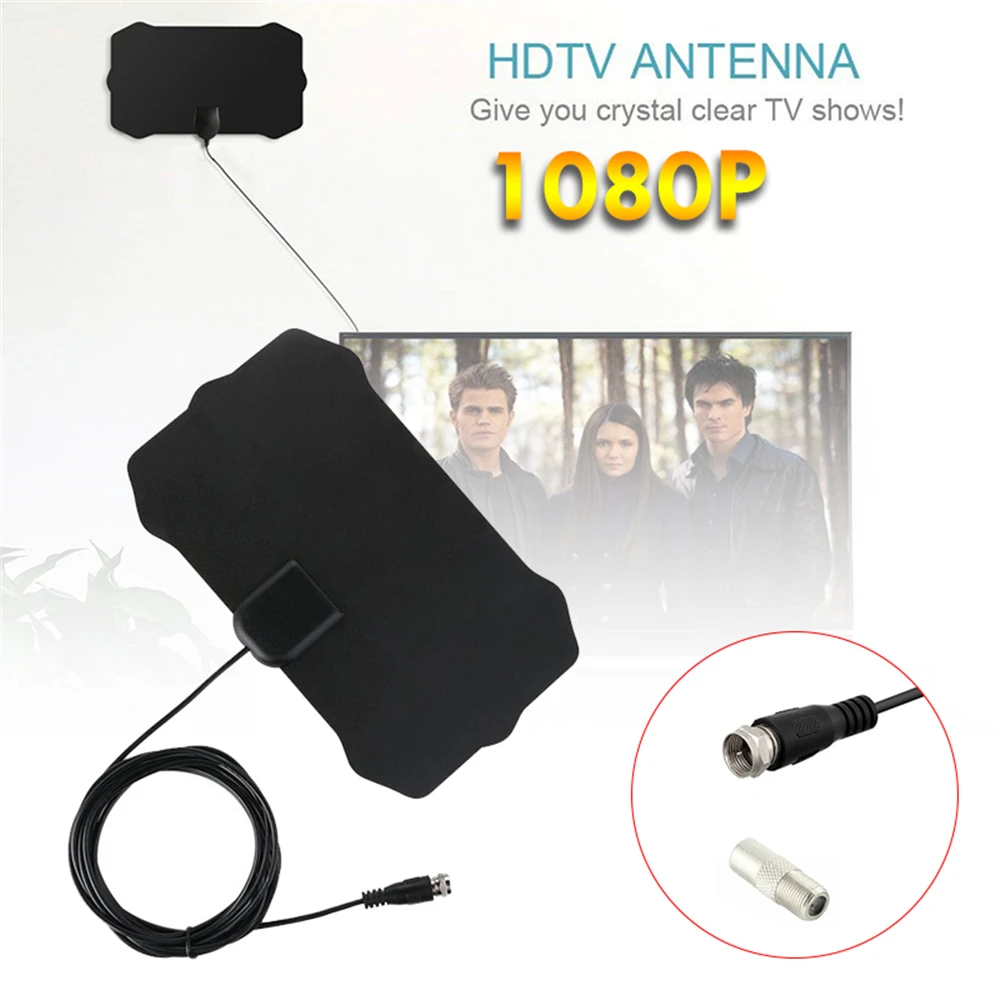 HD ТВ антенна 50 миль UHF VHF Indoor/Outdoor цифровой F Порты и разъёмы/ТВ разъёмы домашние