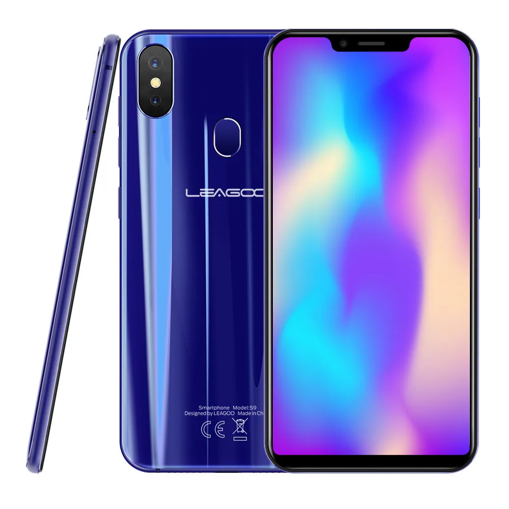 Смартфон LEAGOO S9 экран 5 85 дюйма HD + ips 19:9 Восьмиядерный процессор MTK6750 4 Гб ОЗУ 32 ПЗУ