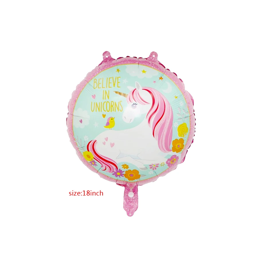 18 дюймов Единорог balony ИД Мубарак фольга шары с днем рождения единорог украшение