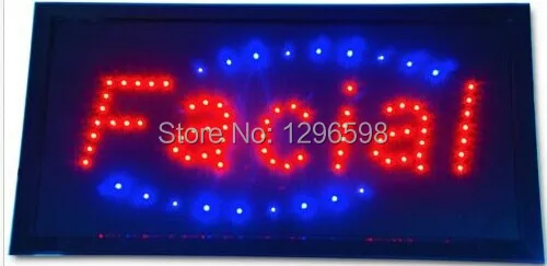 

CHENXI hot sale customed 10x19 Inch Semi-outdoor Ultra Bright running facial care store led sign