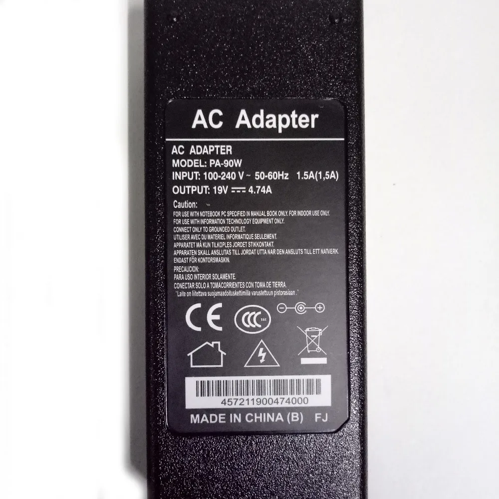 Зарядное устройство для ноутбуков Asus A8 F8 X81 A43S A55V K550 V450 X450 K53 F88 A41 A45 K45 Y581 |