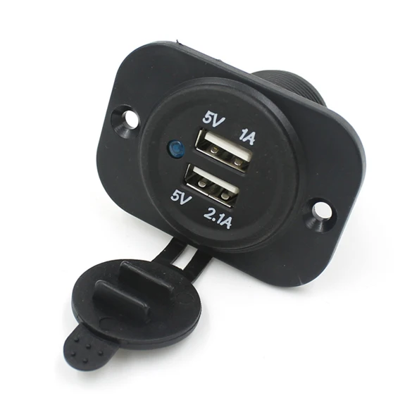 FW1S 12V 3.1A Waterproof Dual Car USB Charger Socket for iPhone 6 Plus 5S 5C 4s |