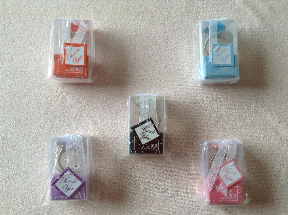 Подарок на свадьбу и подарки для гостя С этим кольцом Кристальный брелок колцо