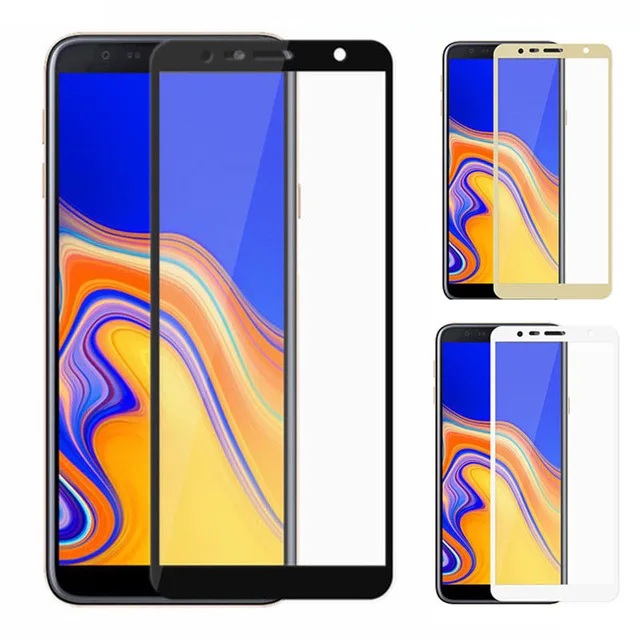 Закаленное стекло с полным покрытием для Samsung Galaxy J4 Plus защитная пленка экрана J4Plus