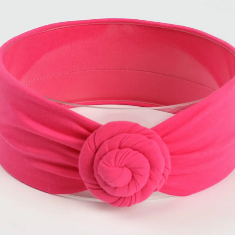 Повязка на голову с узлом для новорожденных 10 шт. цельный тюрбан повязка девочек