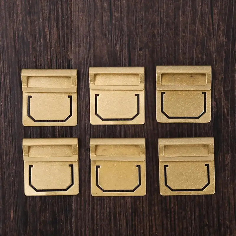 6 шт./компл. ретро золотая цветная Закладка металл латунь индекс файл Зажимная