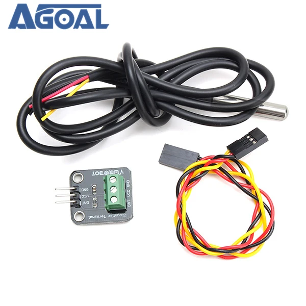 

DS18B20 Temperature Sensor Module Kit Waterproof Electronic Building Block For Ardu