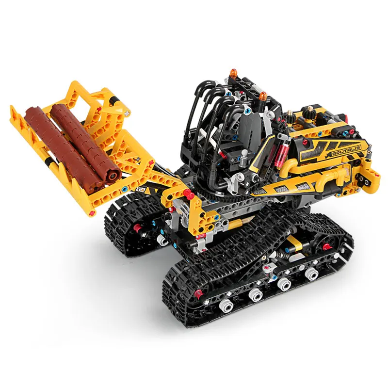873PCS Технический погрузчик мотор RC автомобиль совместимый с 42094 гусеничный погрузчик Набор строительных блоков Кирпичи Детские рождественские игрушки - Цвет: 873PCS