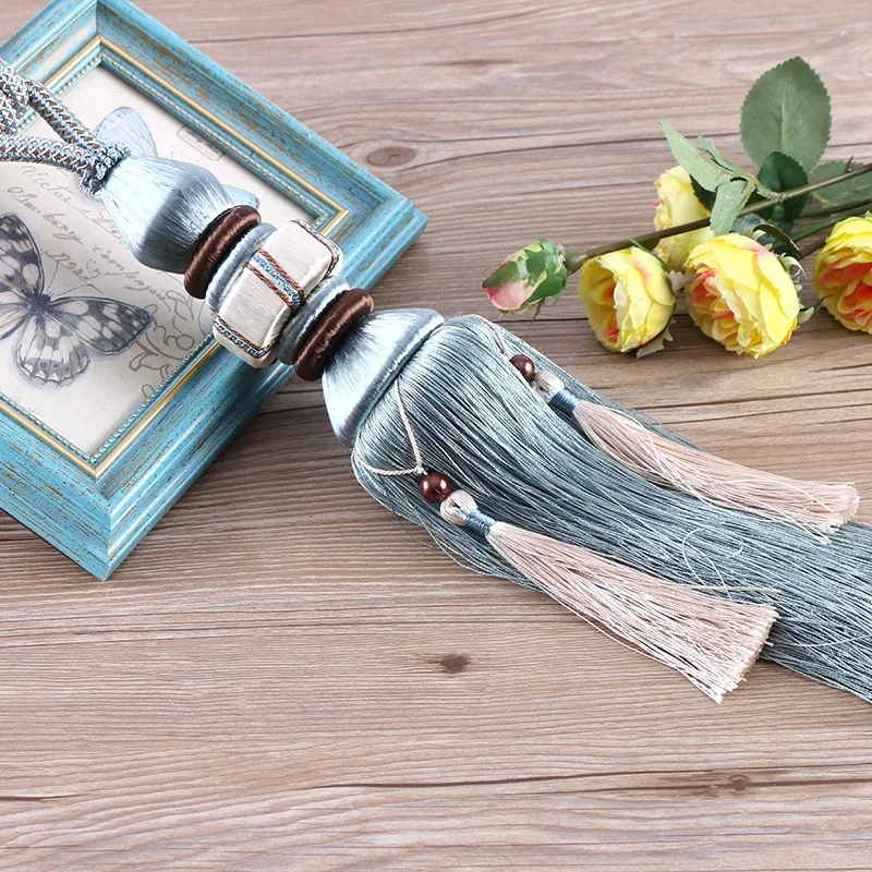 QGVLish 2 шт занавес кисточка бахрома Tiebacks висячий пояс шаровые веревки пряжки для